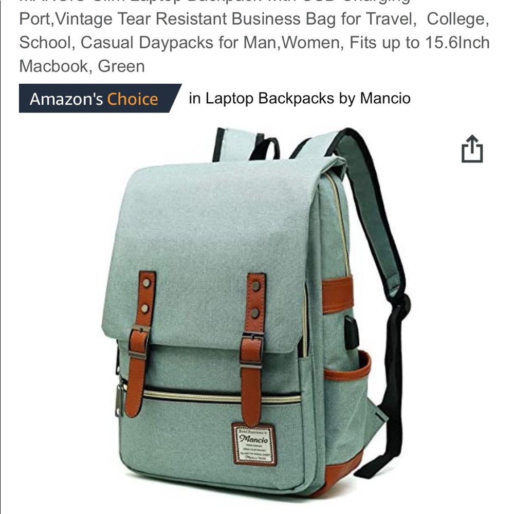 NEVER USED laptop backpack